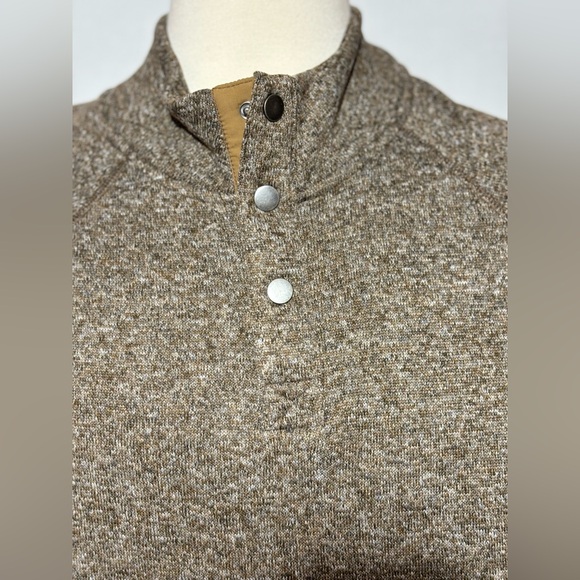 Sonoma men’s 2XB gray long sleeve fleece 3 button collard pullover sweater - Picture 4 of 10